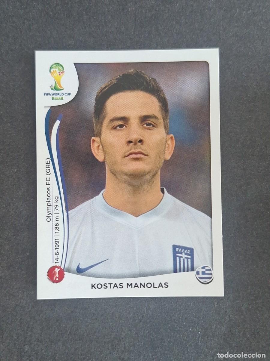 Figurine di Calcio: L2 KOSTAS MANOLAS SELECCION GRECIA 211 MUNDIAL BRASIL 2014 PANINI NUNCA PEGADO SIN PEGAR