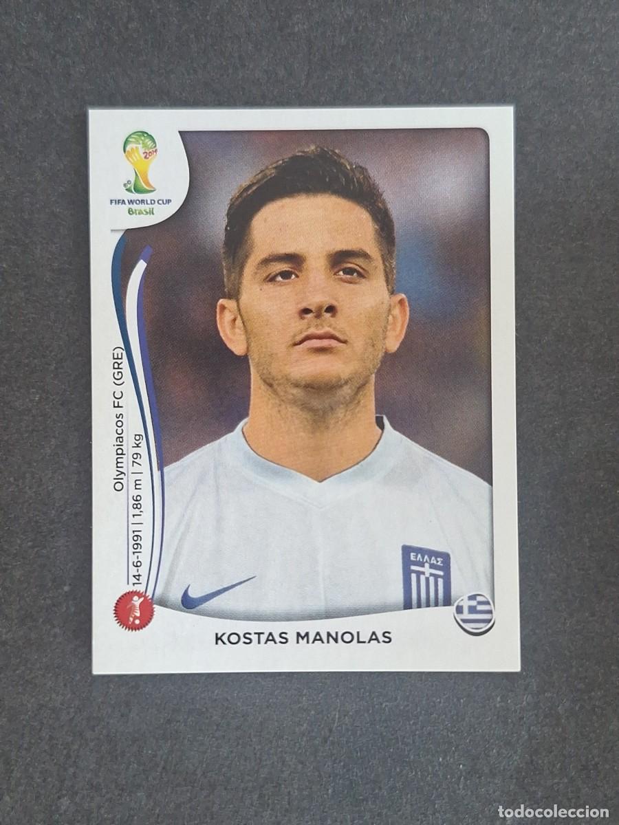 Figurine di Calcio: L2 KOSTAS MANOLAS SELECCION GRECIA 211 MUNDIAL BRASIL 2014 PANINI NUNCA PEGADO SIN PEGAR