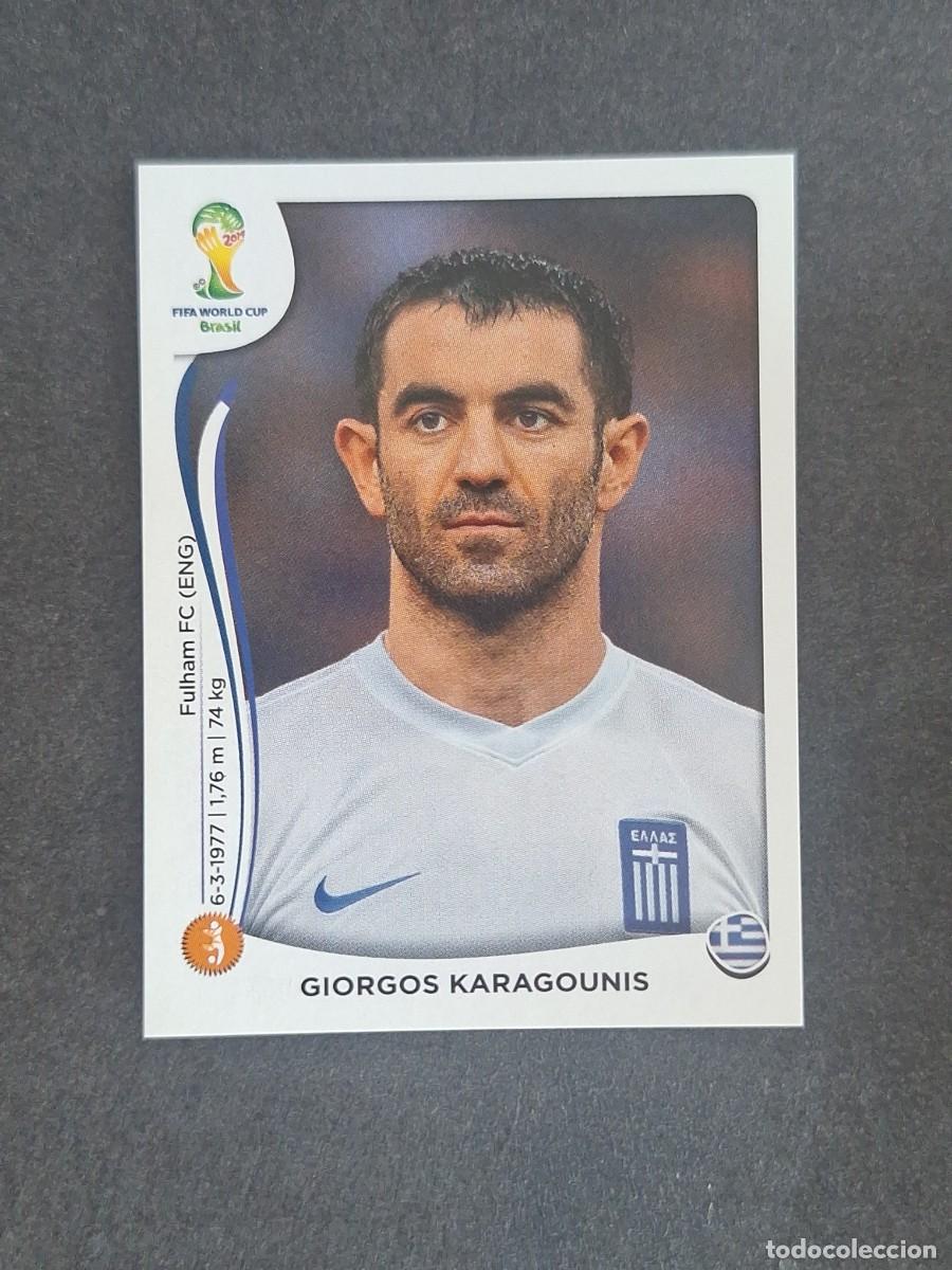 Figurine di Calcio: L2 GIORGOS KARAGOUNIS SELECCION GRECIA 213 MUNDIAL BRASIL 2014 PANINI NUNCA PEGADO SIN PEGAR