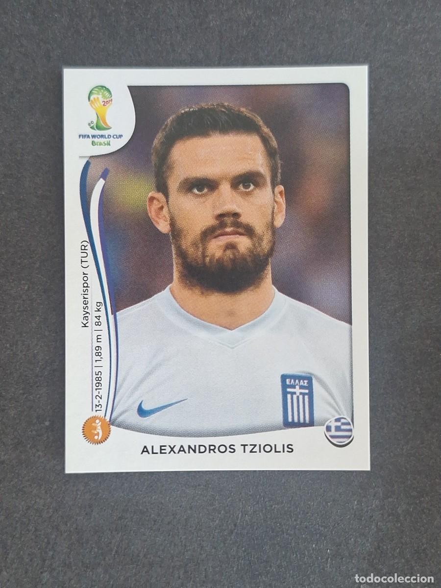 Figurine di Calcio: L2 ALEXANDROS TZIOLIS SELECCION GRECIA 215 MUNDIAL BRASIL 2014 PANINI NUNCA PEGADO SIN PEGAR