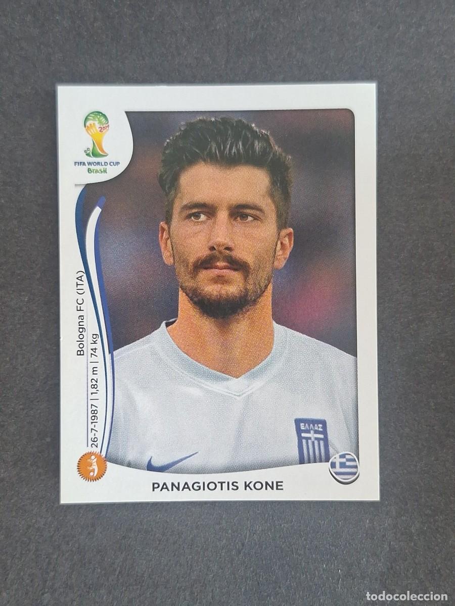 Figurine di Calcio: L2 PANAGIOTIS KONE SELECCION GRECIA 216 MUNDIAL BRASIL 2014 PANINI NUNCA PEGADO SIN PEGAR