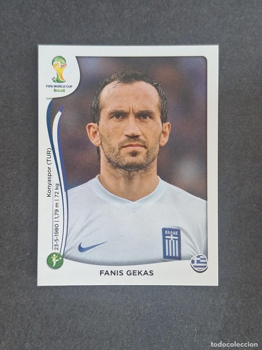 Figurine di Calcio: L2 FANIS GEKAS SELECCION GRECIA 220 MUNDIAL BRASIL 2014 PANINI NUNCA PEGADO SIN PEGAR