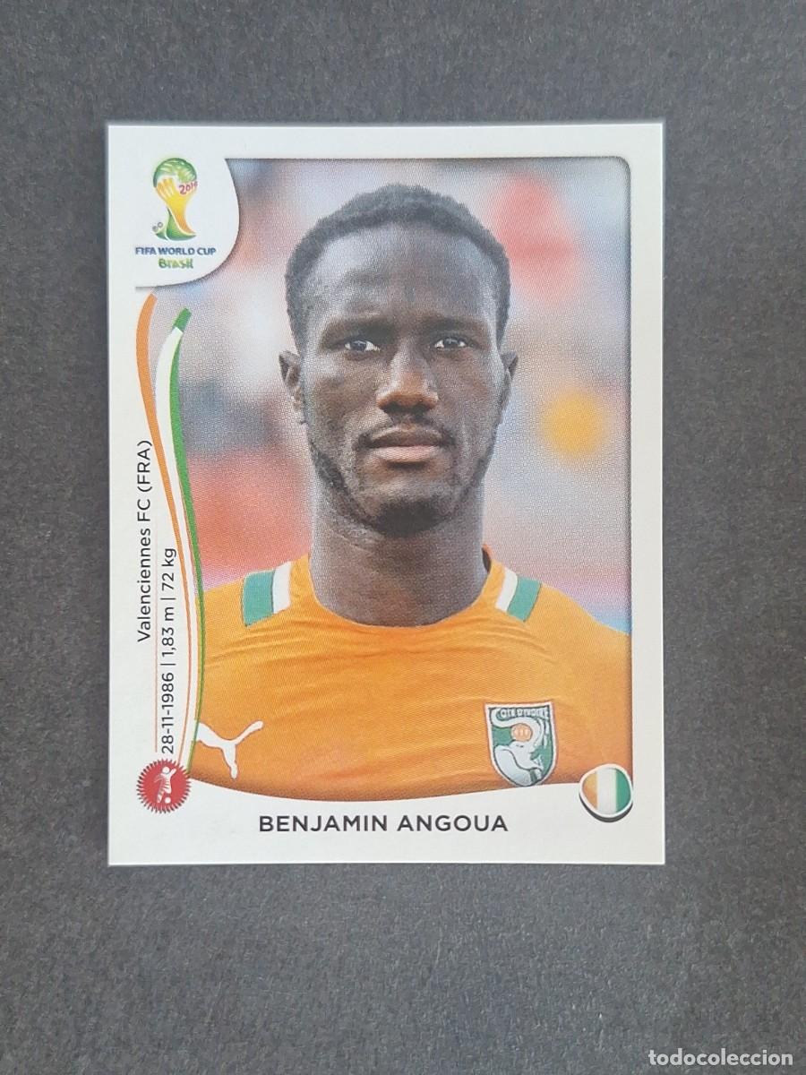 Fu&szlig;ball-Sticker: L2 BENJAMIN ANGOUA SELECCION COSTA DE MARFIL 229 MUNDIAL BRASIL 2014 PANINI NUNCA PEGADO SIN PEGAR
