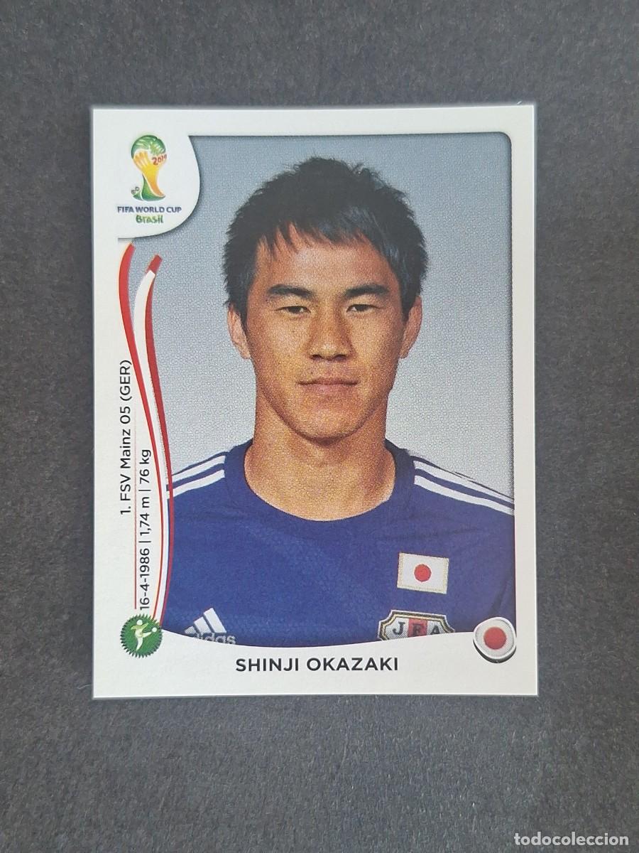 Cartes &agrave; collectionner de Football: L2 SHINJI OKAZAKI SELECCION JAPON 257 MUNDIAL BRASIL 2014 PANINI NUNCA PEGADO SIN PEGAR