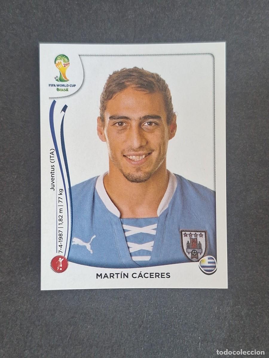 Fu&szlig;ball-Sticker: L2 MARTIN CACERES SELECCION URUGUAY 266 MUNDIAL BRASIL 2014 PANINI NUNCA PEGADO SIN PEGAR