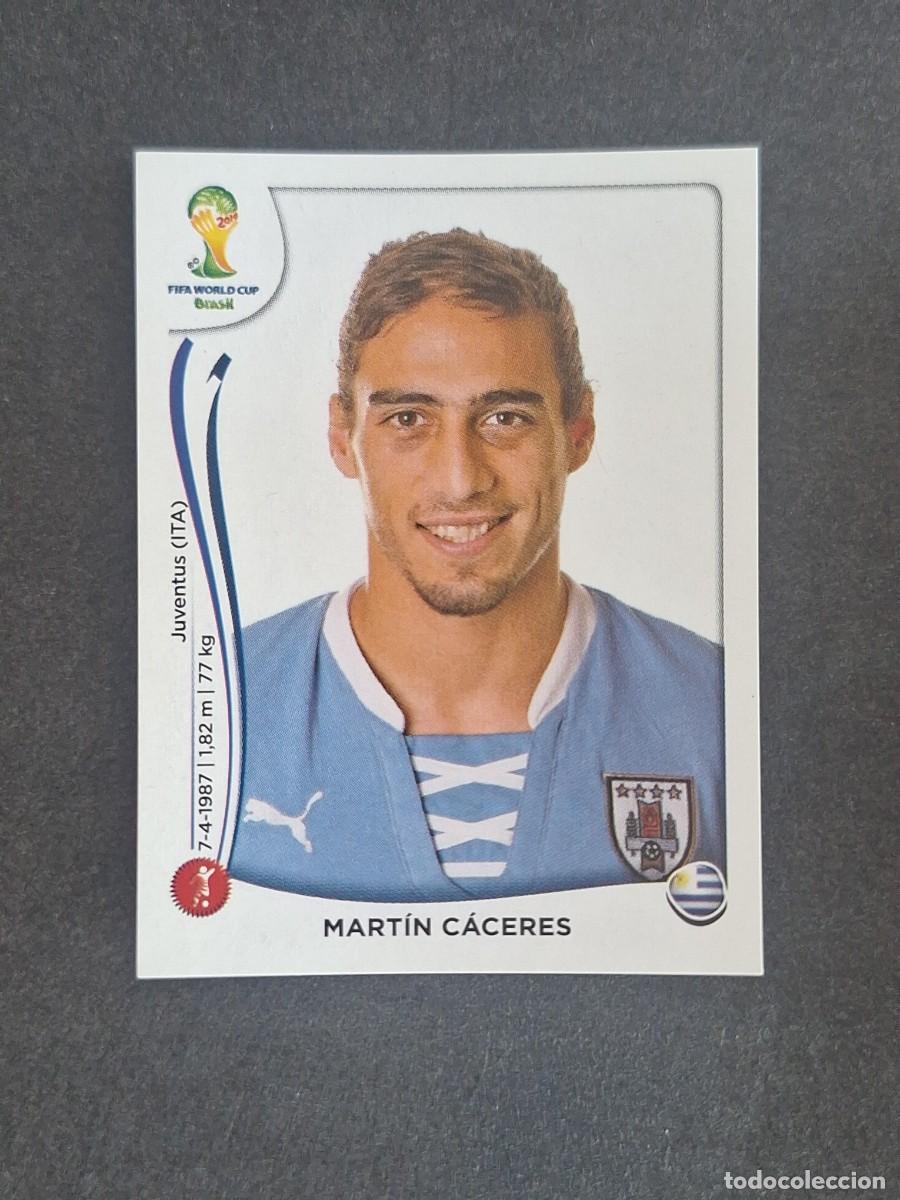 Fu&szlig;ball-Sticker: L2 MARTIN CACERES SELECCION URUGUAY 266 MUNDIAL BRASIL 2014 PANINI NUNCA PEGADO SIN PEGAR