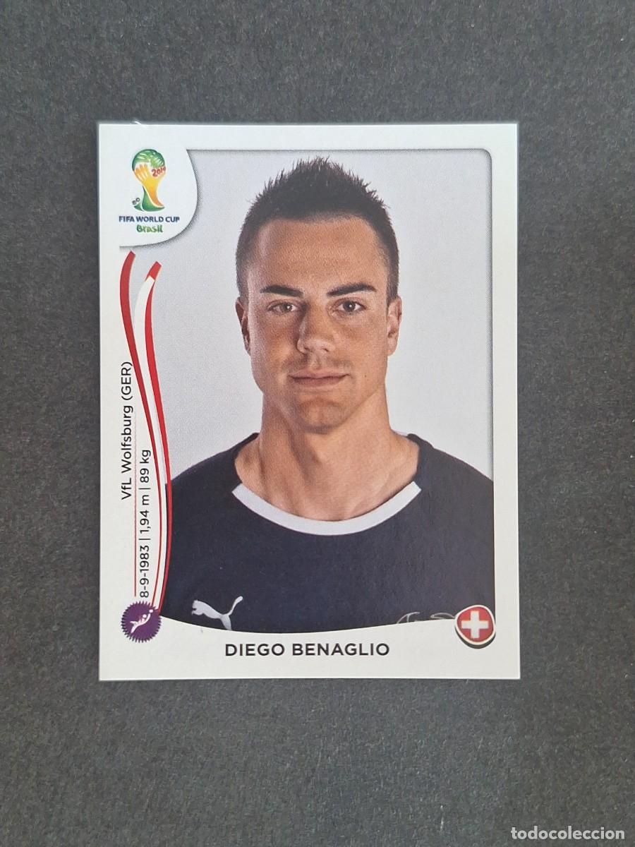 Cromos de f&uacute;tbol: L2 DIEGO BENAGLIO SELECCION SUIZA 338 MUNDIAL BRASIL 2014 PANINI NUNCA PEGADO SIN PEGAR