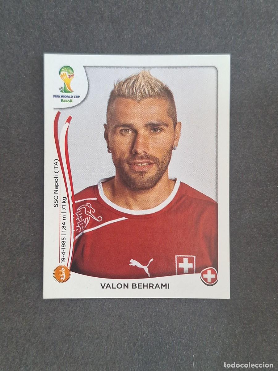 Cromos de f&uacute;tbol: L2 VALON BEHRAMI SELECCION SUIZA 347 MUNDIAL BRASIL 2014 PANINI NUNCA PEGADO SIN PEGAR