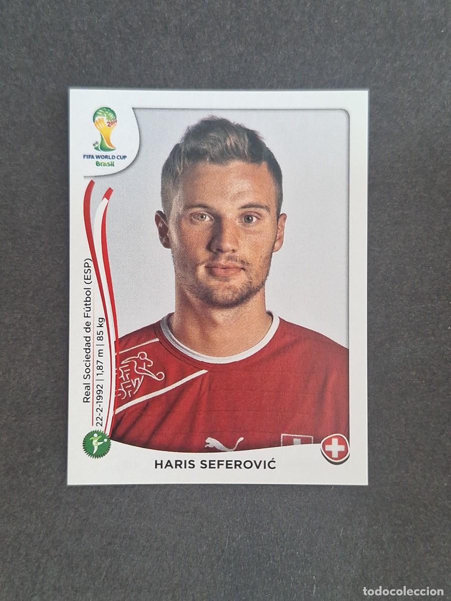 Cromos de f&uacute;tbol: L2 HARIS SEFEROVIC SELECCION SUIZA 354 MUNDIAL BRASIL 2014 PANINI NUNCA PEGADO SIN PEGAR