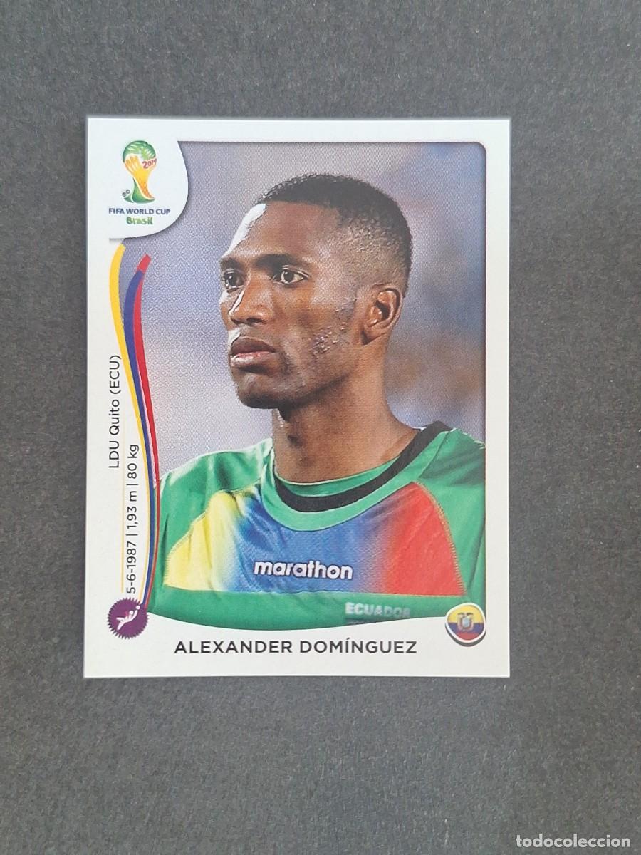 Cromos de f&uacute;tbol: L2 ALEXANDER DOMINGUEZ SELECCION ECUADOR 357 MUNDIAL BRASIL 2014 PANINI NUNCA PEGADO SIN PEGAR
