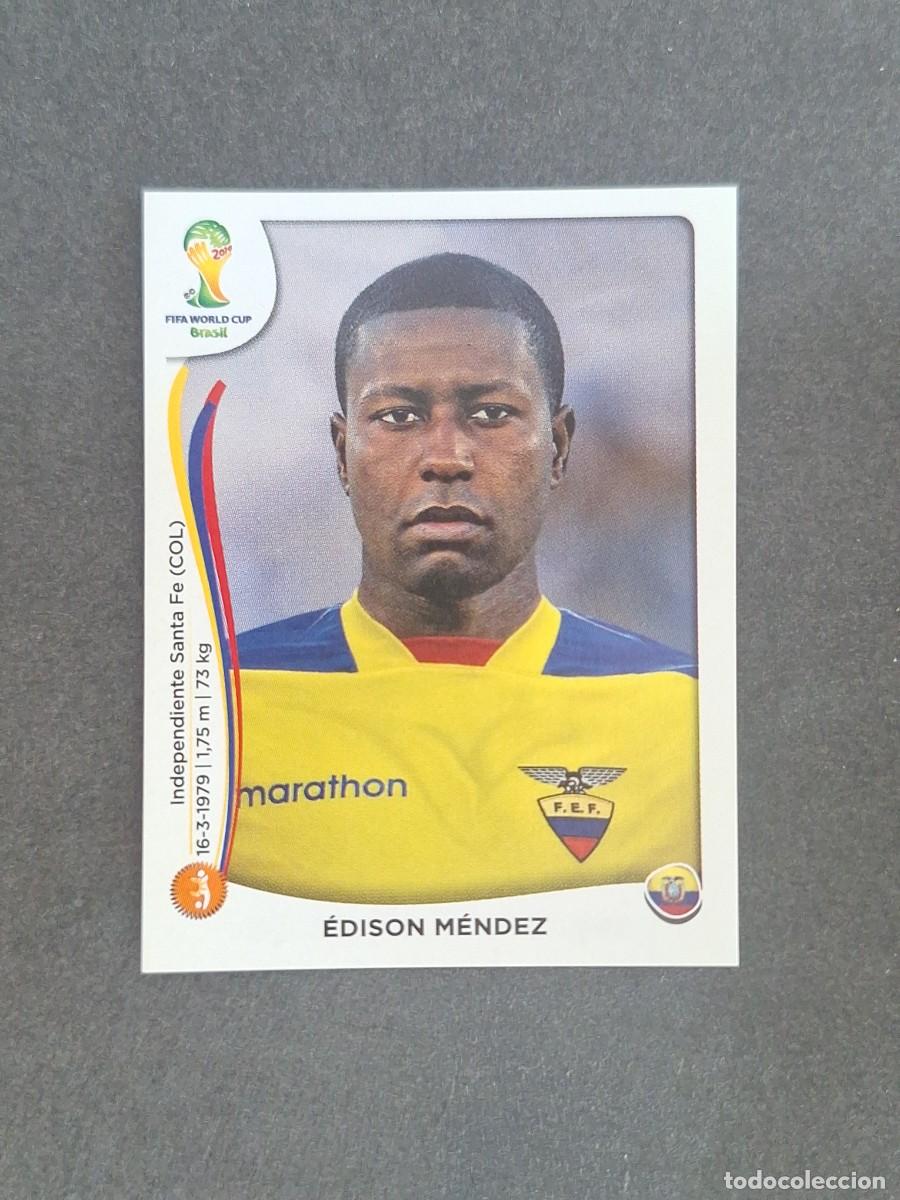 Cromos de f&uacute;tbol: L2 EDISON MENDEZ SELECCION ECUADOR 363 MUNDIAL BRASIL 2014 PANINI NUNCA PEGADO SIN PEGAR