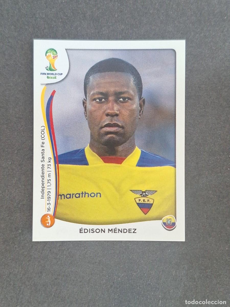 Cromos de f&uacute;tbol: L2 EDISON MENDEZ SELECCION ECUADOR 363 MUNDIAL BRASIL 2014 PANINI NUNCA PEGADO SIN PEGAR