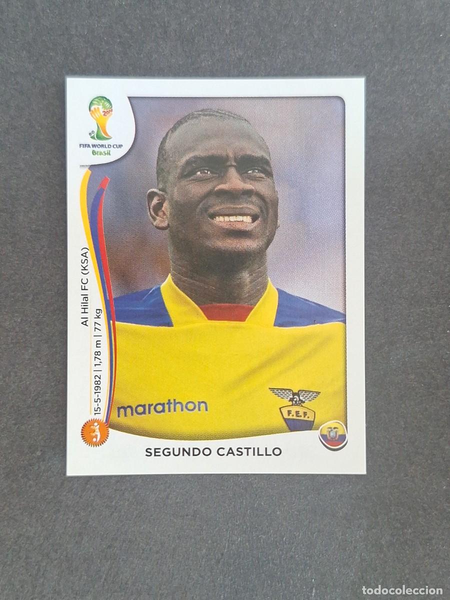Cromos de f&uacute;tbol: L2 SEGUNDO CASTILLO SELECCION ECUADOR 367 MUNDIAL BRASIL 2014 PANINI NUNCA PEGADO SIN PEGAR