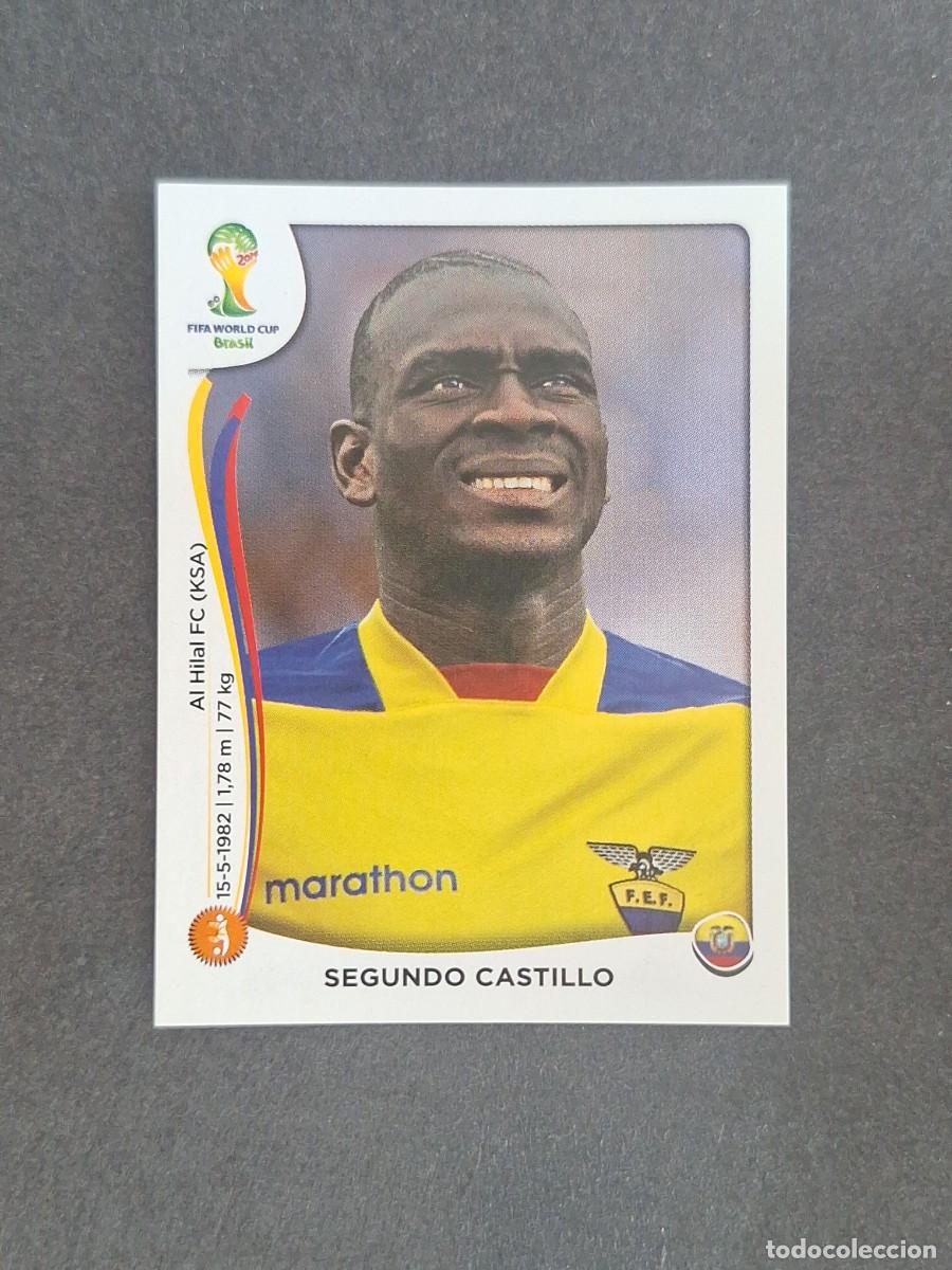 Cromos de f&uacute;tbol: L2 SEGUNDO CASTILLO SELECCION ECUADOR 367 MUNDIAL BRASIL 2014 PANINI NUNCA PEGADO SIN PEGAR