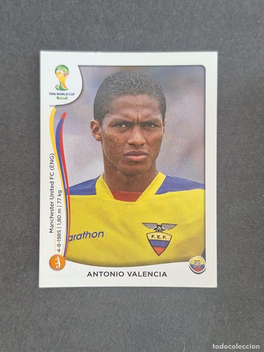 Cromos de f&uacute;tbol: L2 ANTONIO VALENCIA SELECCION ECUADOR 369 MUNDIAL BRASIL 2014 PANINI NUNCA PEGADO SIN PEGAR