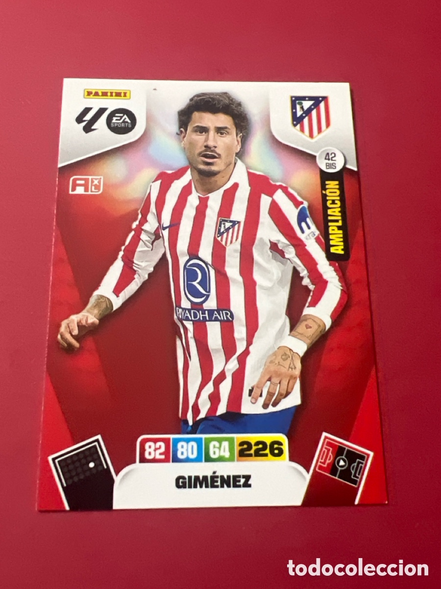 Cromos de f&uacute;tbol: C5742. 42 BIS GIMENEZ AMPLIACION ATL&Eacute;TICO DE MADRID ADRENALYN XL LIGA 2025 2026 PANINI 25 26