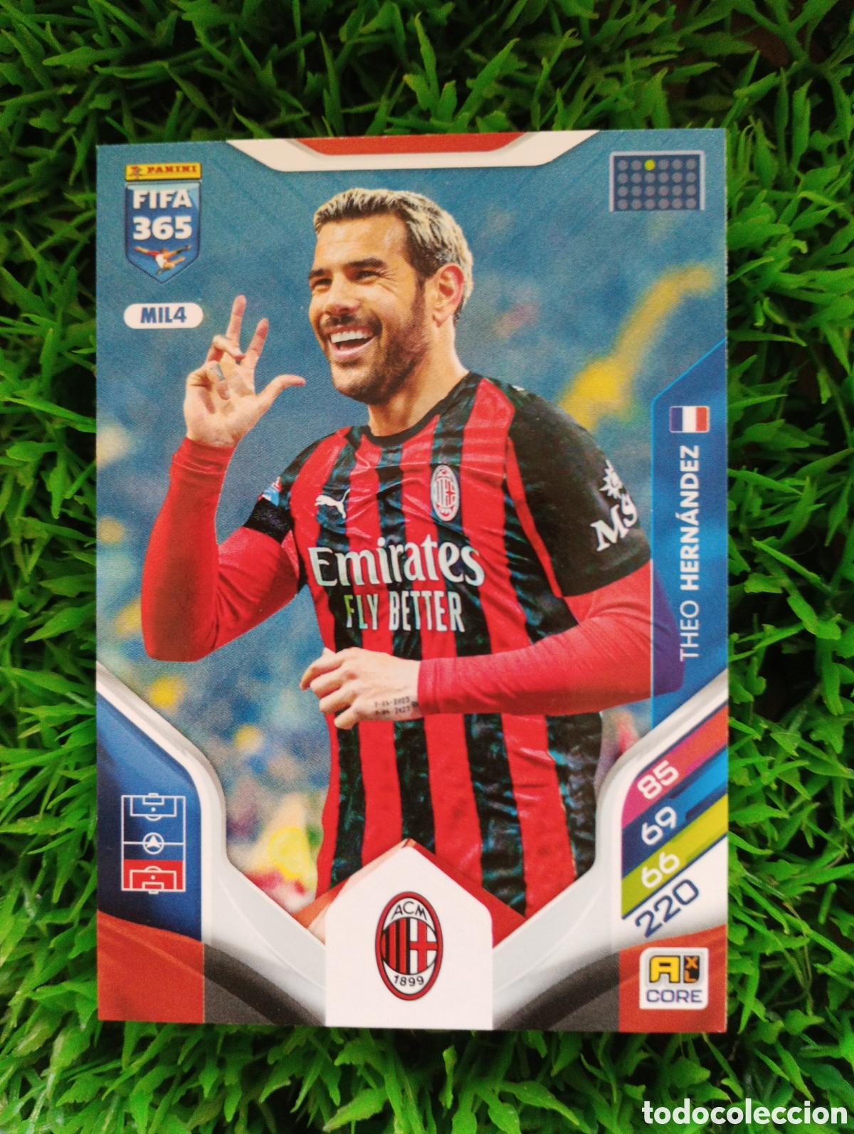 Cartes &agrave; collectionner de Football: Theo Hernandez Milan Adrenalyn 2026 Fifa 365 # MIL 4