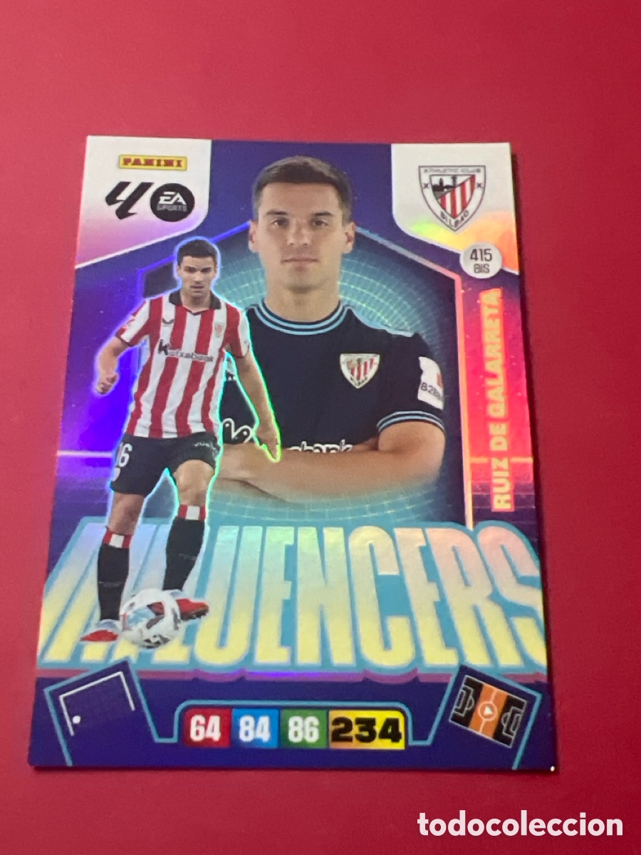 Figurine di Calcio: C5745. 415 BIS RUIZ DE GALARRETA INFLUENCERS ATHLETIC CLUB PANINI LIGA ADRENALYN XL 2025 2026 25 26