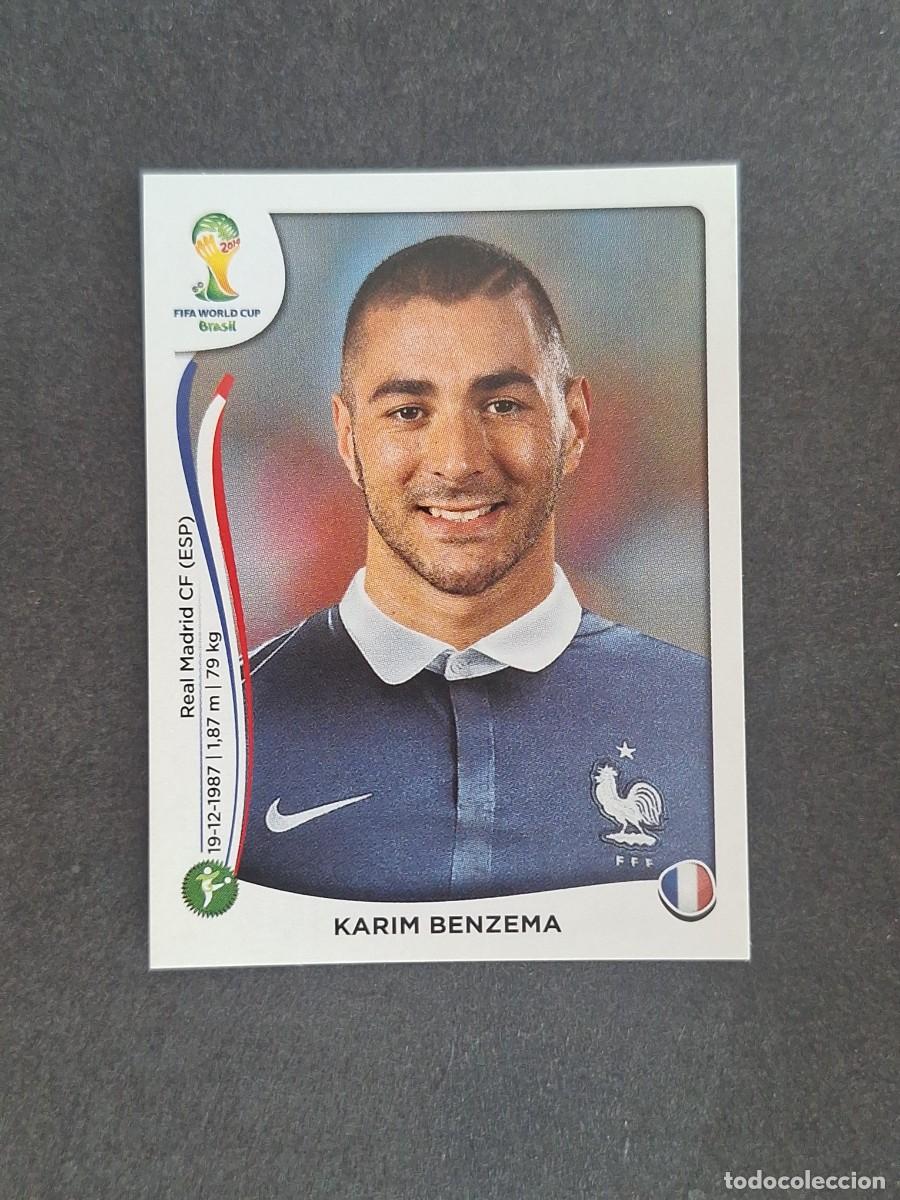 Figurine di Calcio: L2 KARIM BENZEMA SELECCION FRANCIA 392 MUNDIAL BRASIL 2014 PANINI NUNCA PEGADO SIN PEGAR