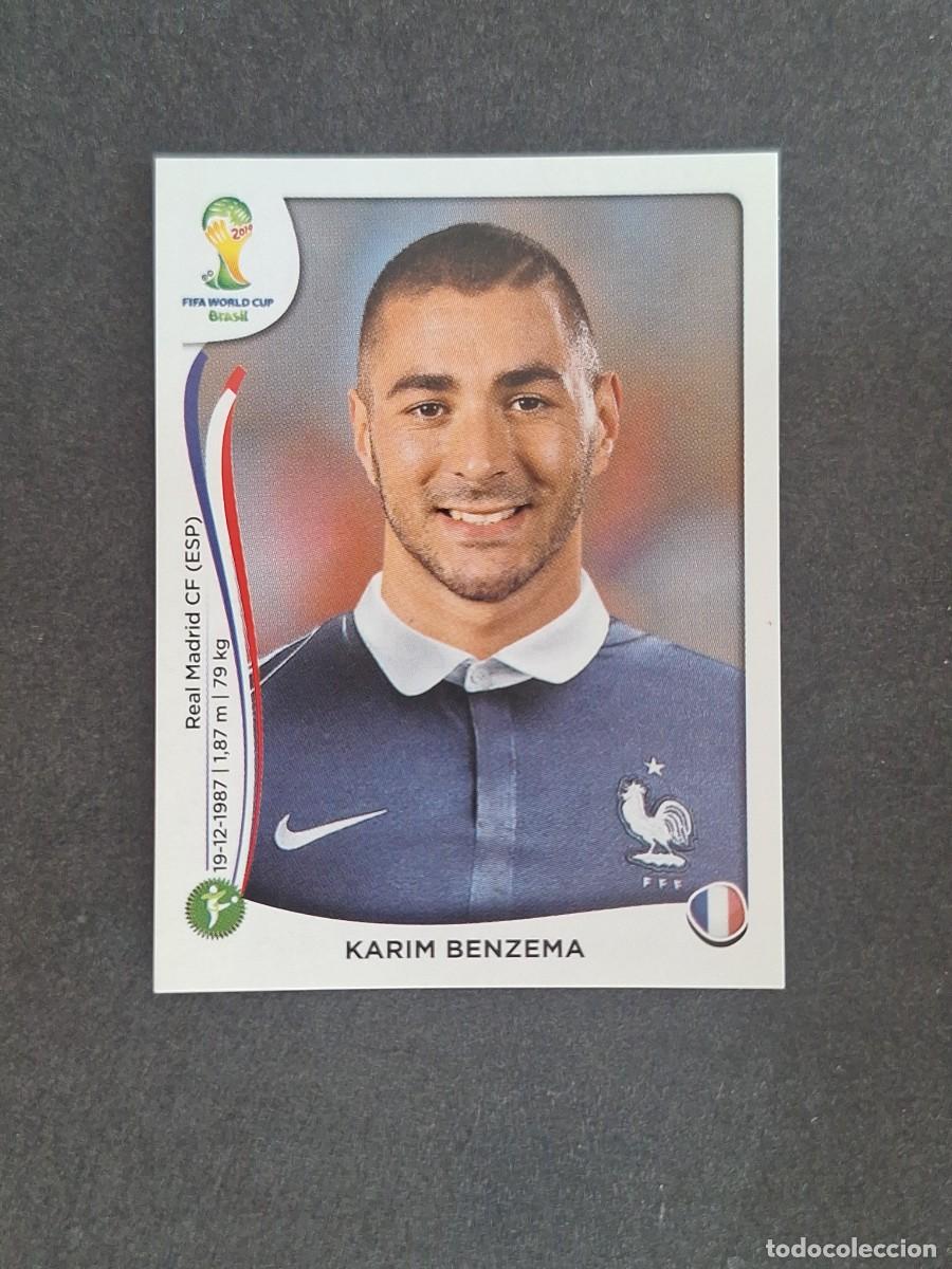 Figurine di Calcio: L2 KARIM BENZEMA SELECCION FRANCIA 392 MUNDIAL BRASIL 2014 PANINI NUNCA PEGADO SIN PEGAR