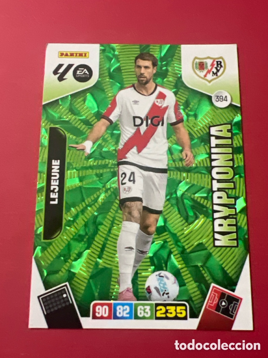 Figurine di Calcio: PANINI ADRENALYN XL LIGA EA SPORTS 2025-2026 25-26 &ndash; KRYPTONITA &ndash; Lejeune Rayo Vallecano N&ordm; 394