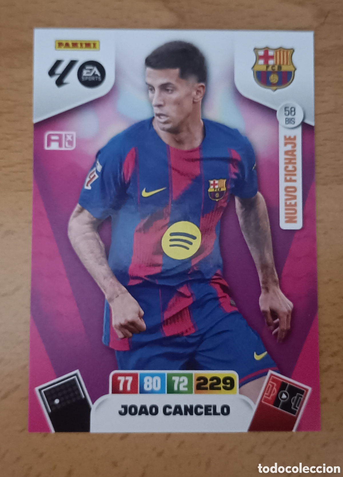 Football Stickers: Joao Cancelo FC Barcelona 58 Bis Adrenalyn 25/26
