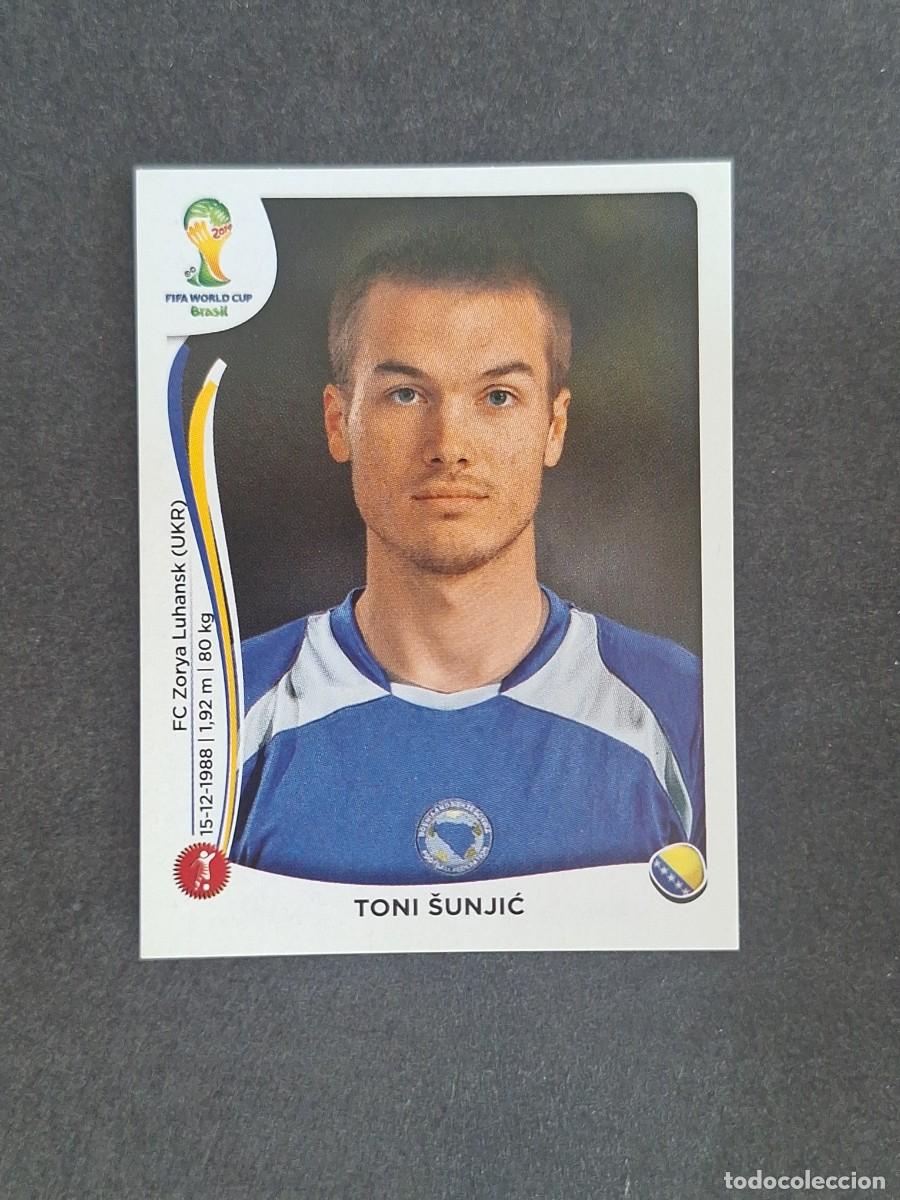 Football Stickers: L2 TONI SUNJIC SELECCION BOSNIA HERZEGOVINA 437 MUNDIAL BRASIL 2014 PANINI NUNCA PEGADO SIN PEGAR
