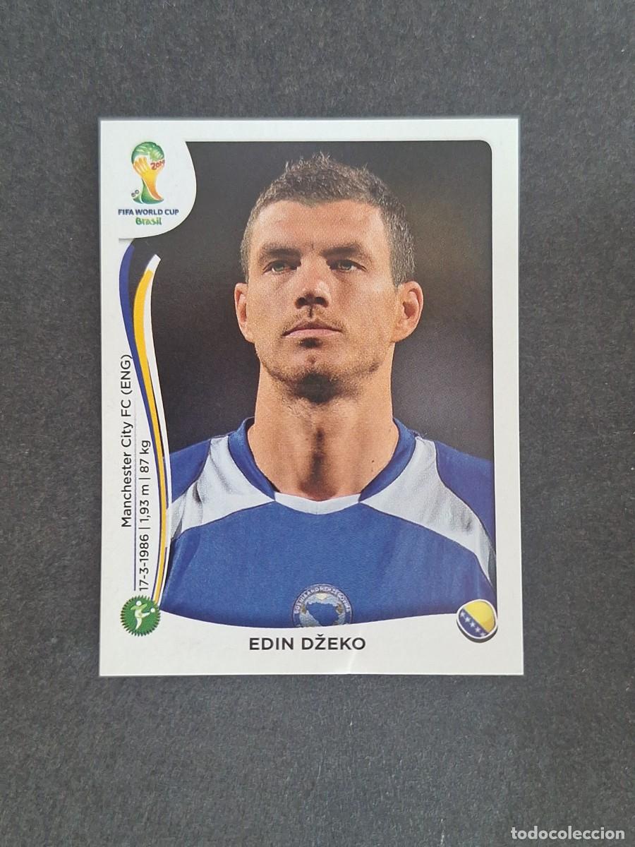 Football Stickers: L2 EDIN DZEKO SELECCION BOSNIA HERZEGOVINA 449 MUNDIAL BRASIL 2014 PANINI NUNCA PEGADO SIN PEGAR