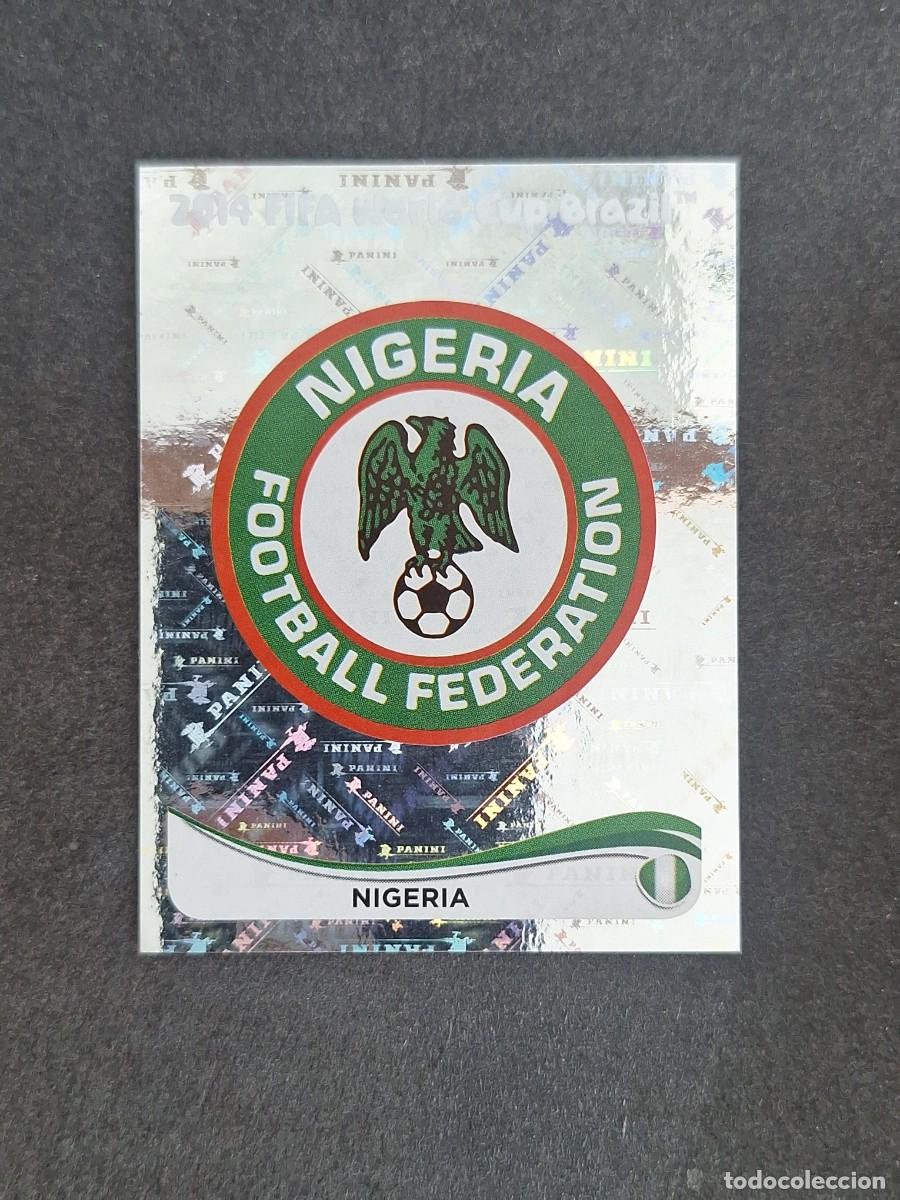 Football Stickers: L2 ESCUDO SELECCION NIGERIA 469 MUNDIAL BRASIL 2014 PANINI NUNCA PEGADO SIN PEGAR