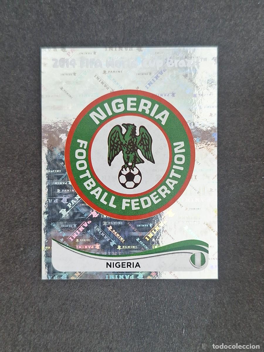 Football Stickers: L2 ESCUDO SELECCION NIGERIA 469 MUNDIAL BRASIL 2014 PANINI NUNCA PEGADO SIN PEGAR