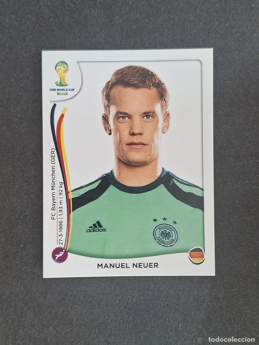 Cromos de f&uacute;tbol: L2 MANUEL NEUER SELECCION ALEMANIA 490 MUNDIAL BRASIL 2014 PANINI NUNCA PEGADO SIN PEGAR