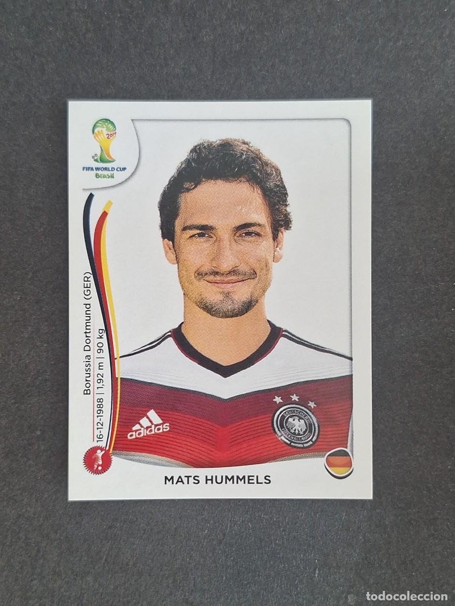 Cromos de f&uacute;tbol: L2 MATS HUMMELS SELECCION ALEMANIA 494 MUNDIAL BRASIL 2014 PANINI NUNCA PEGADO SIN PEGAR
