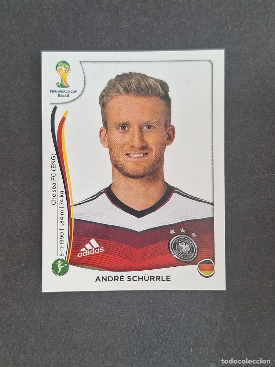 Cromos de f&uacute;tbol: L2 ANDRE SCH&Uuml;RRLE SELECCION ALEMANIA 503 MUNDIAL BRASIL 2014 PANINI NUNCA PEGADO SIN PEGAR