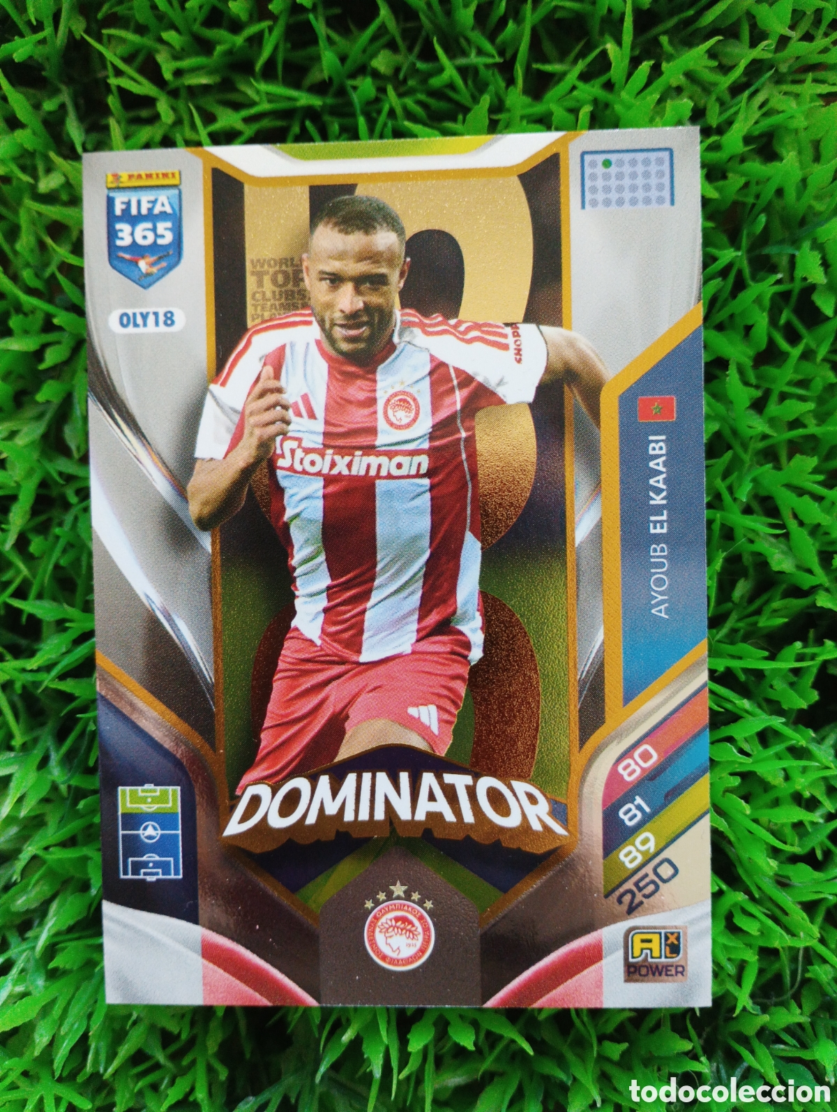 Cromos de f&uacute;tbol: El Kaabi Olympiacos DOMINATOR Adrenalyn 2026 Fifa 365 # OLY 18