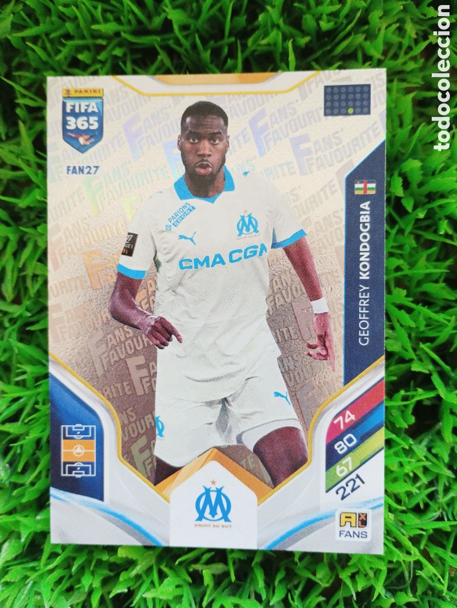 Cartes &agrave; collectionner de Football: Kondogbia Olympique Marsella FANS FAVOURITE Adrenalyn 2026 Fifa 365 # FAN 27