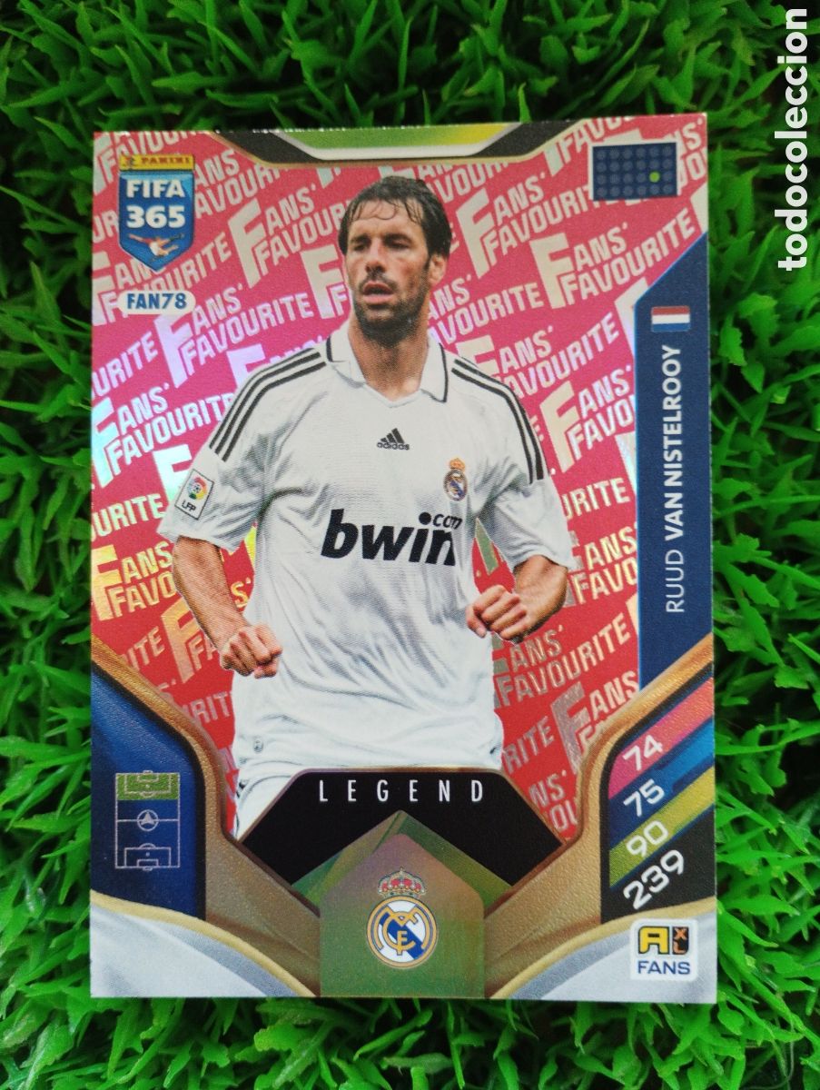 Cartes &agrave; collectionner de Football: Van Nistelrooy Real Madrid FANS FAVOURITE PARALELA ROJA Adrenalyn 2026 Fifa 365 # FAN 78