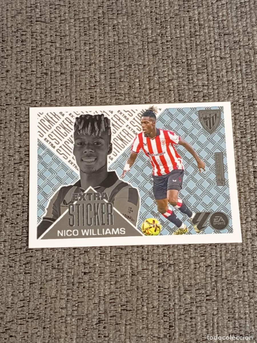 Figurine di Calcio: Liga este 26 27 Panini EXTRA STICKER NICO WILLIAMS SILVER PLATA nuevo