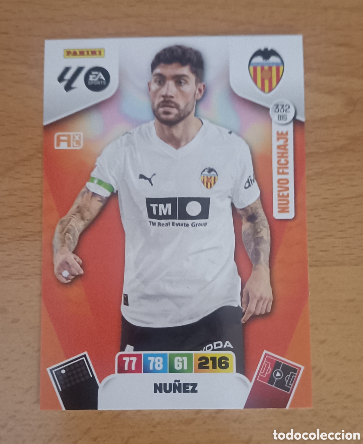 Figurine di Calcio: Nu&ntilde;ez Valencia 332 Bis Adrenalyn 25/26