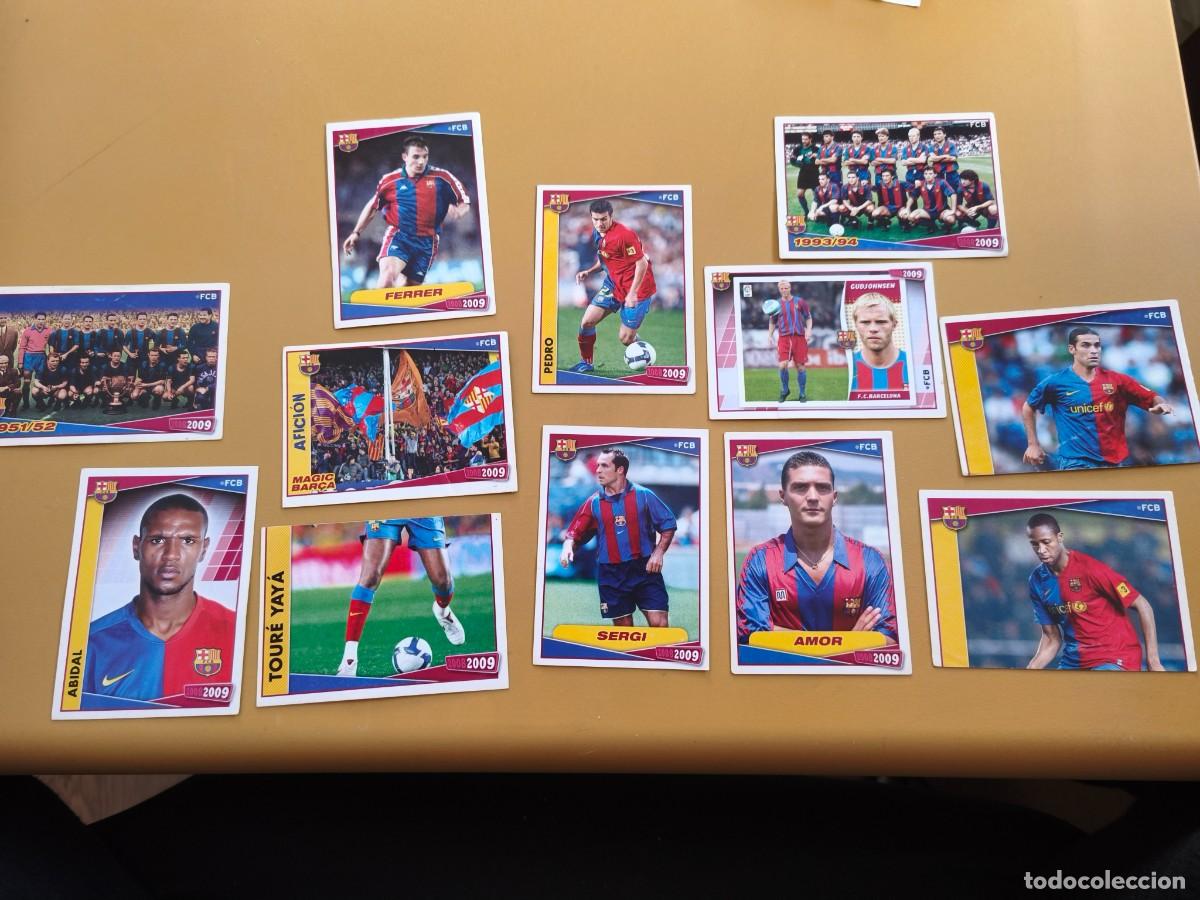 Fu&szlig;ball-Sticker: coleccion oficial barcelona 2008 09 lote 12 cromos