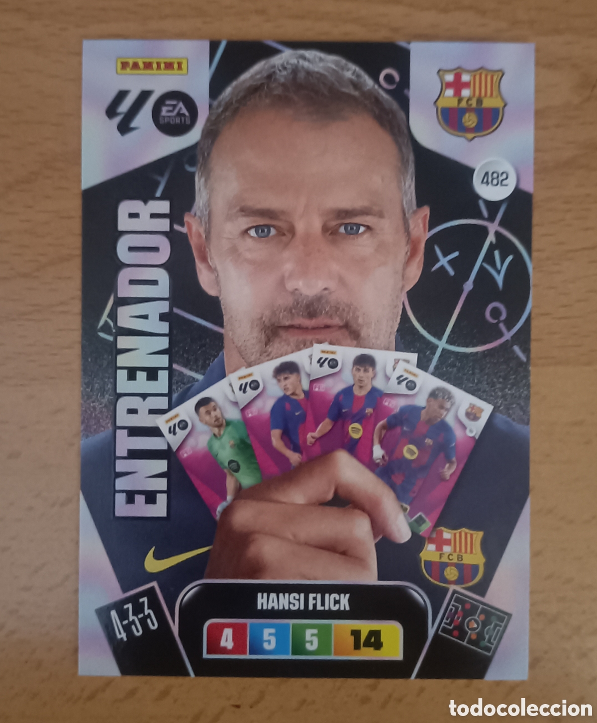 Fu&szlig;ball-Sticker: Hansi Flick Entrenador FC Barcelona Adrenalyn 25/26