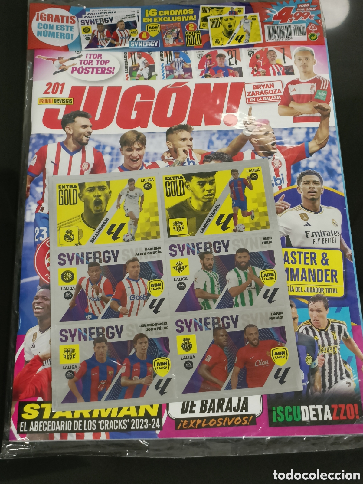 Cartes &agrave; collectionner de Football: Revista Jug&oacute;n! 201 Synergy Lamine Yamal sin abrir