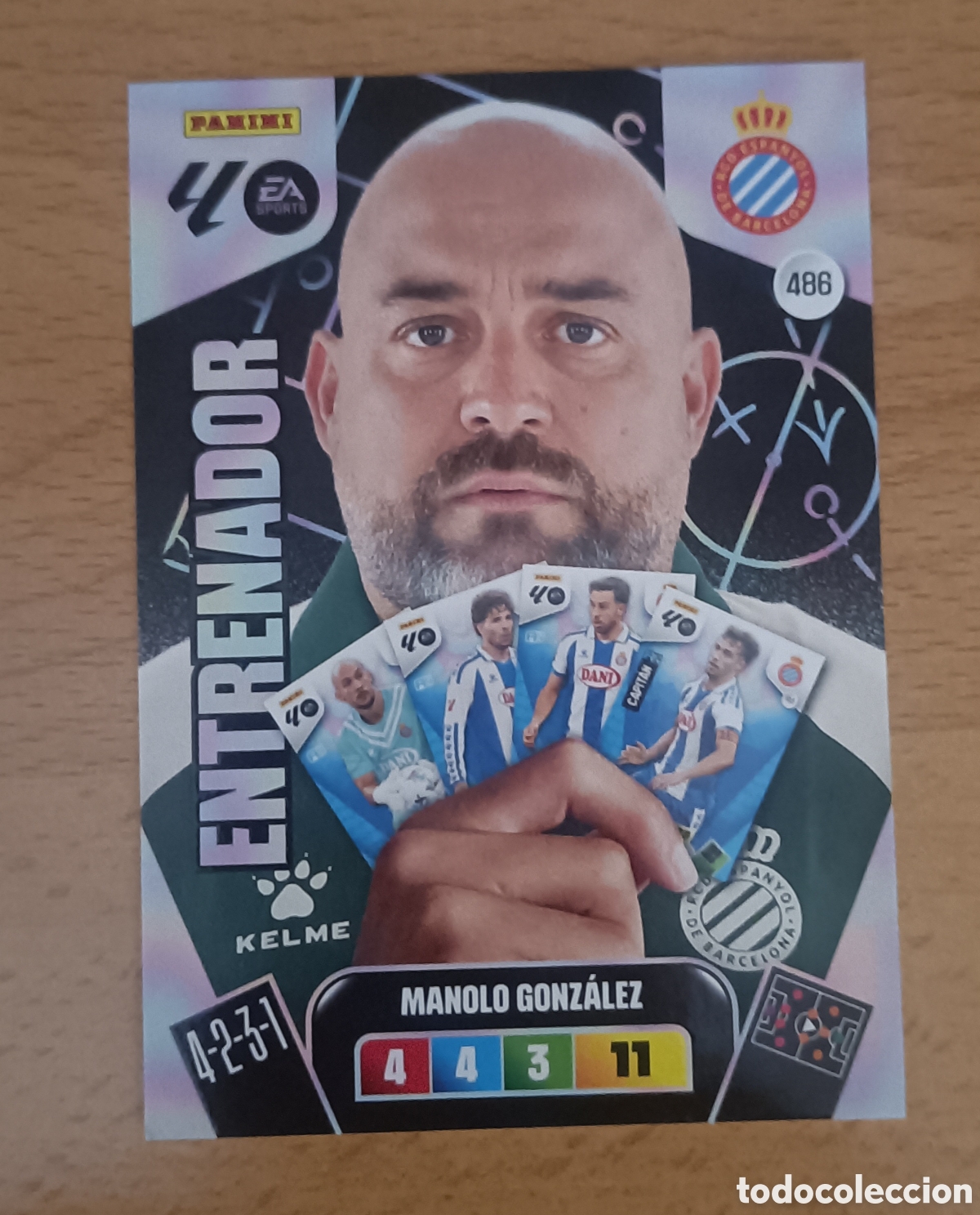 Cartes &agrave; collectionner de Football: Manolo Gonz&aacute;lez Entrenador Espanyol Adrenalyn 25/26