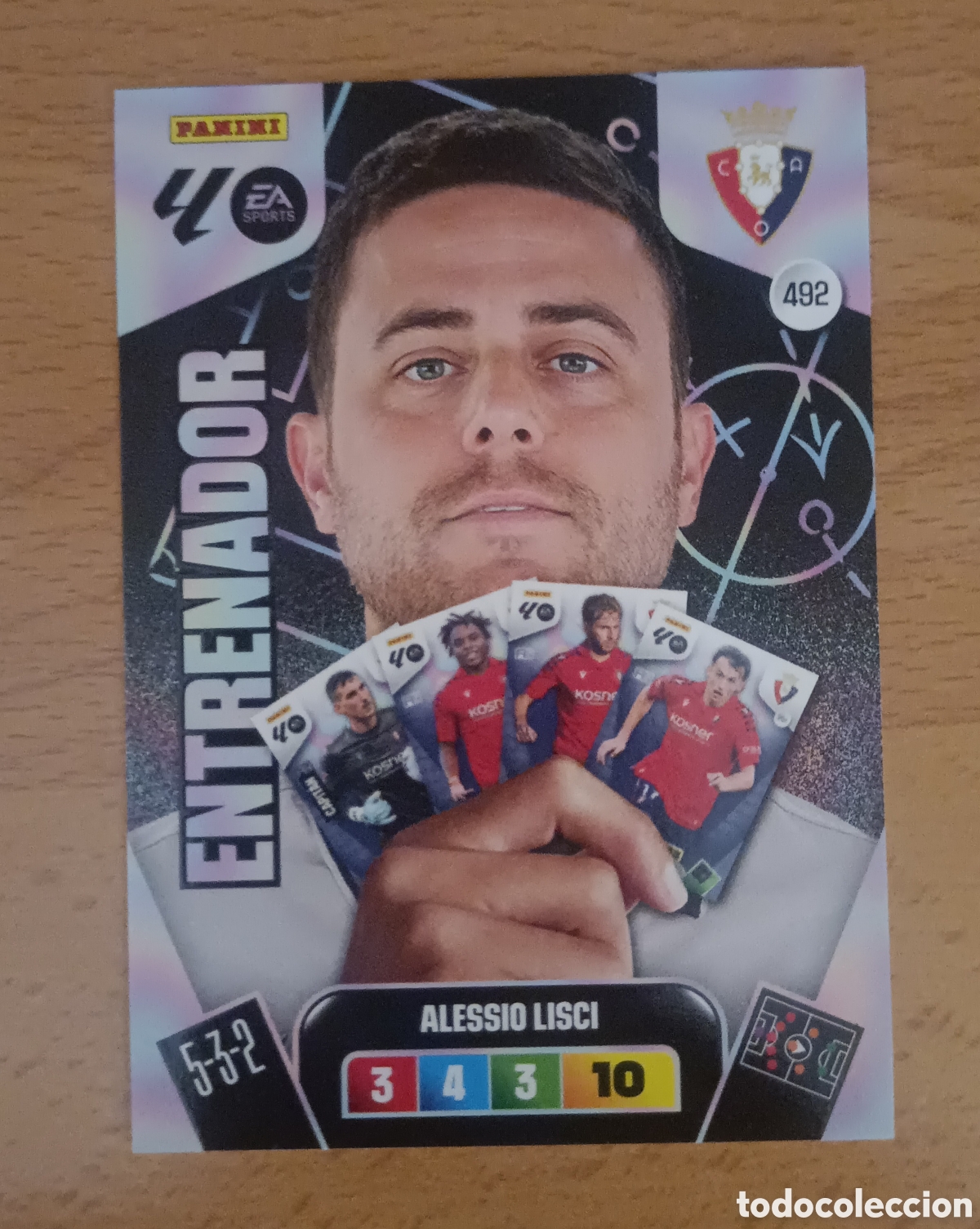 Cromos de Futebol: Alessio Lisci Entrenador Osasuna Adrenalyn 25/26