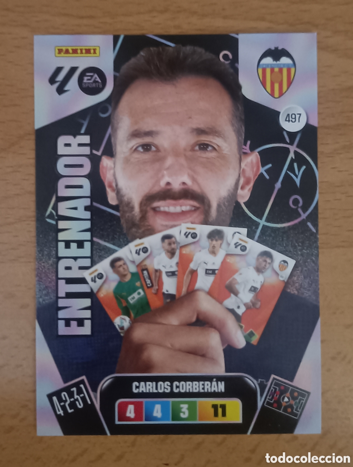 Cromos de Futebol: Carlos Corberan Entrenador Valencia Adrenalyn 25/26