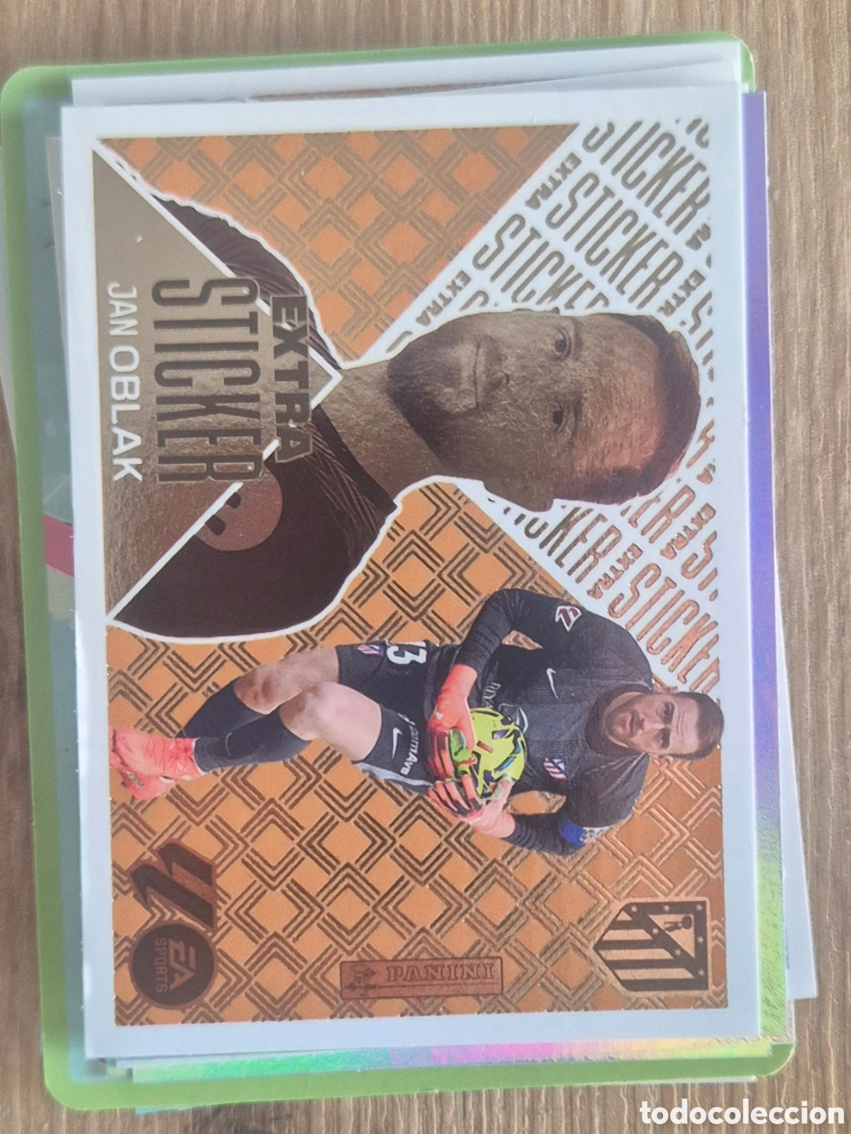 Figurine di Calcio: Oblak atletico de madrid extra sticker bronce liga este 26 27