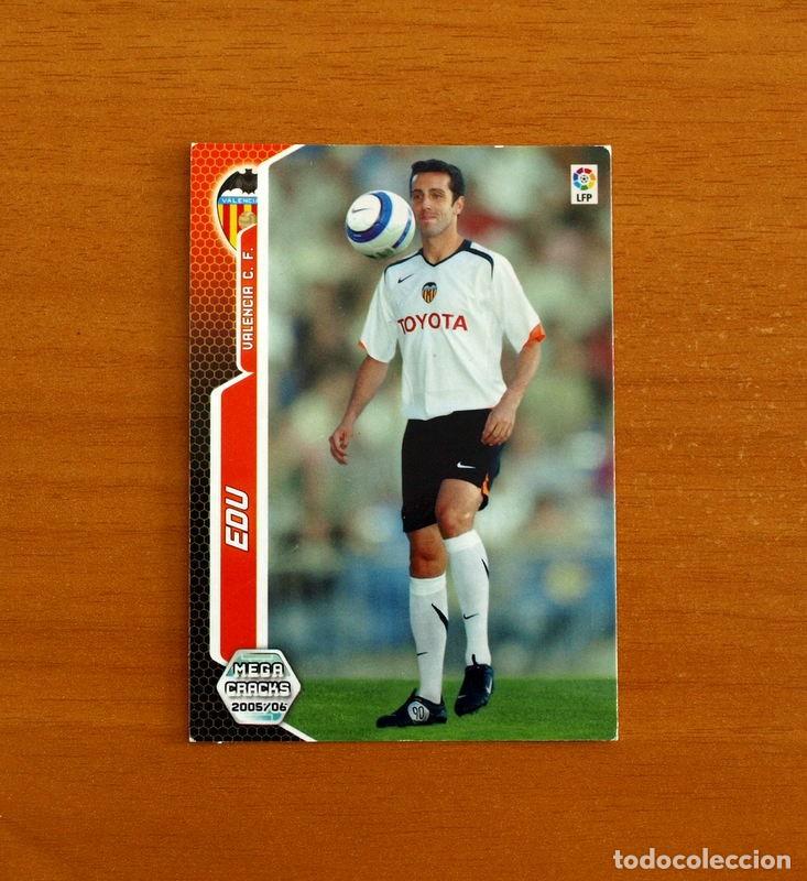 Football Stickers: Valencia -N&ordm; 317 Edu -Megacracks Las Fichas Liga 2005-2006-05-06 Mega Cracks Panini