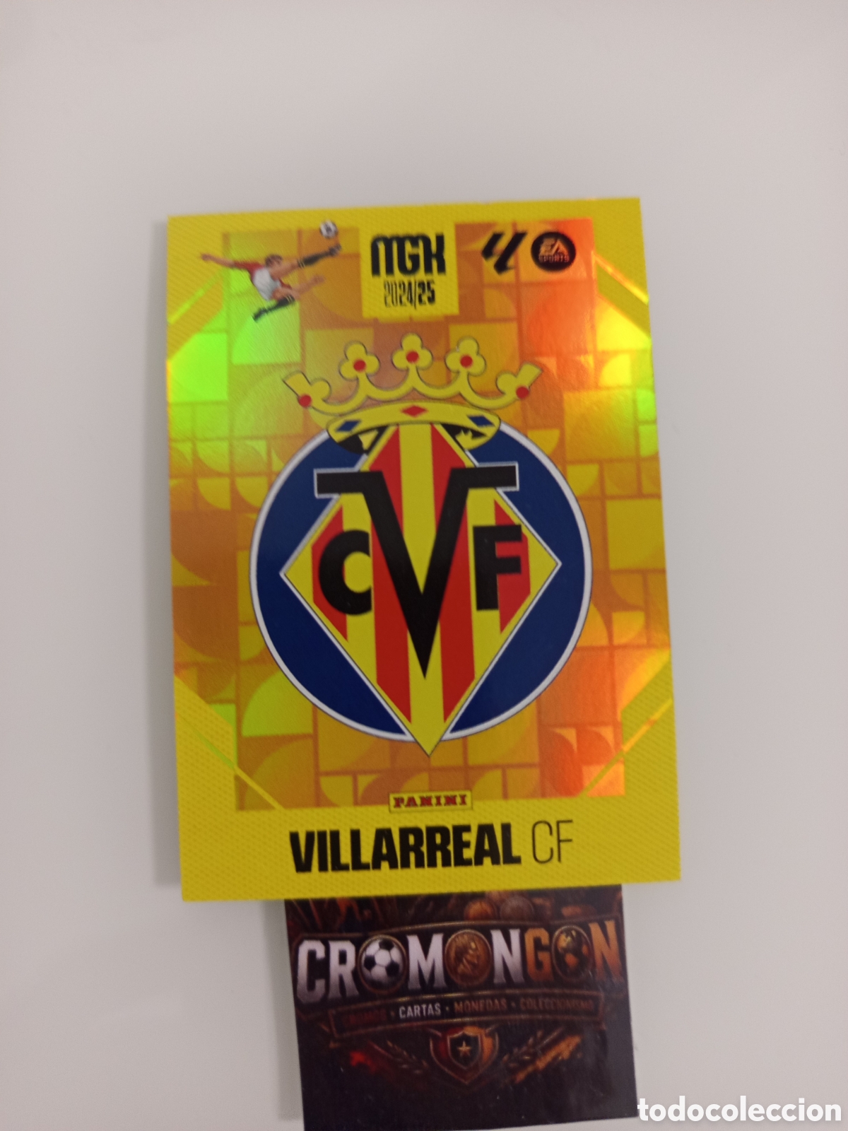 Fu&szlig;ball-Sticker: ❇️ CROMO ⚽ CARD ESCUDO VILLARREAL LIGA EA SPORTS 24 25 2024 2025 MEGACRACKS MGKS PANINI ❇️