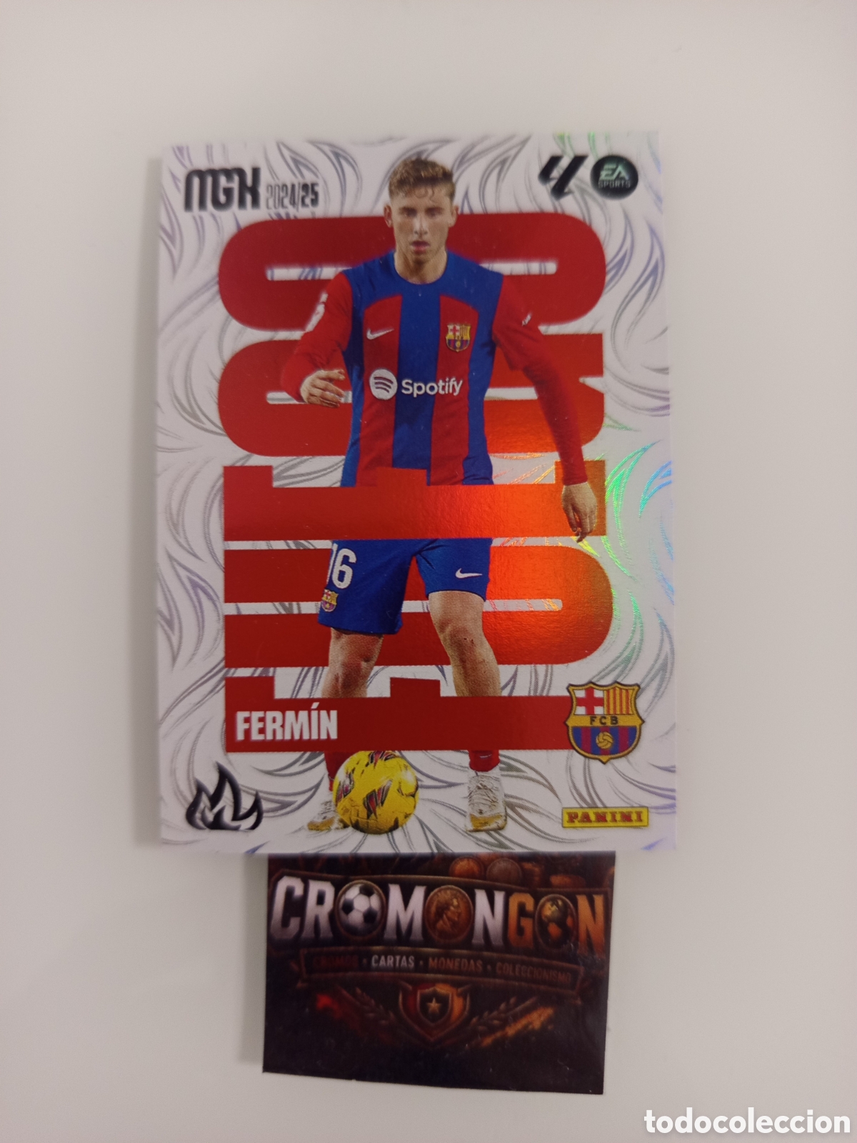 Fu&szlig;ball-Sticker: ❇️ CROMO ⚽ CARD FERM&Iacute;N BARCELONA FUEGO LIGA EA SPORTS 24 25 2024 2025 MEGACRACKS MGKS PANINI ❇️