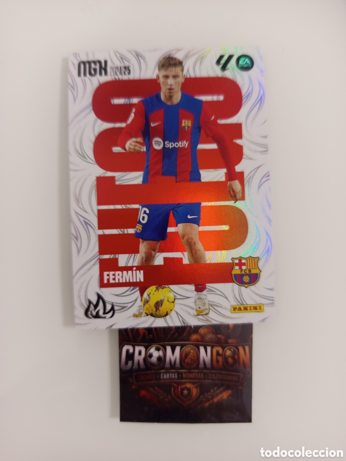 Fu&szlig;ball-Sticker: ❇️ CROMO ⚽ CARD FERM&Iacute;N BARCELONA FUEGO LIGA EA SPORTS 24 25 2024 2025 MEGACRACKS MGKS PANINI ❇️