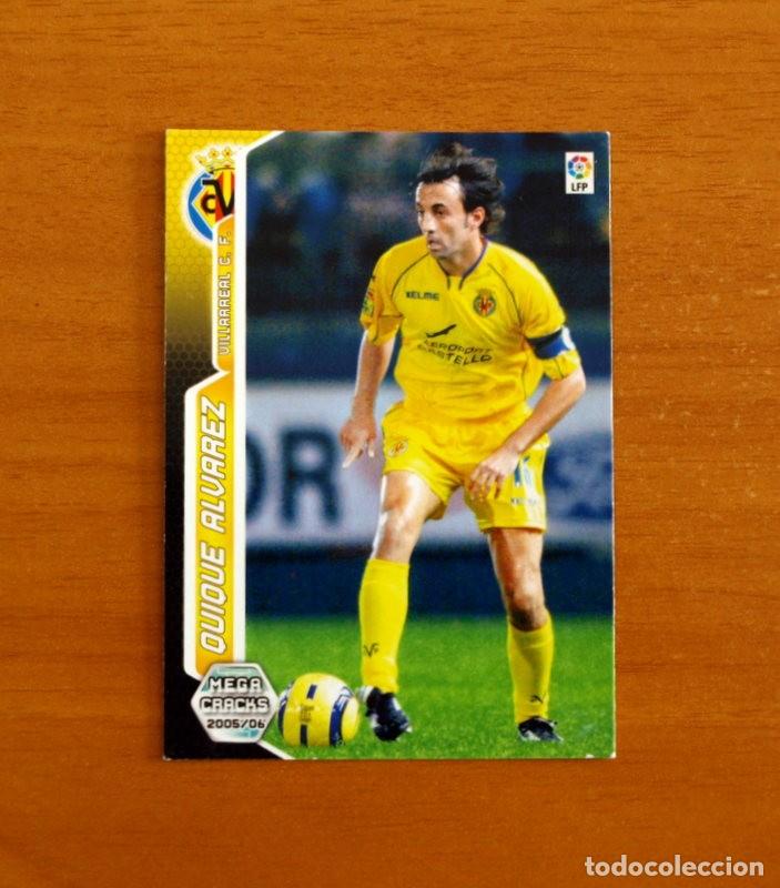 Figurine di Calcio: Villarreal -N&ordm; 329 Quique &Aacute;lvarez -Megacracks Las Fichas Liga 2005-2006-05-06 Mega Cracks Panini